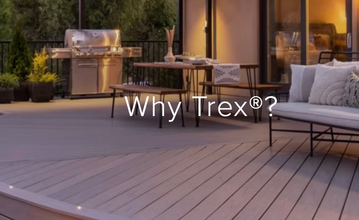 Trex composite deck installation in New Jersey